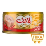 کنسرو ماهی تون در روغن مایع با فلفل قرمز 180 گرمی لادن طلایی